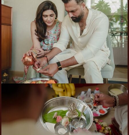 Karishma Tanna shares glimpses of Ganpati celebrations with husband Varun Bangera and Ekta Kapoor Karishma Tanna shares glimpses of Ganpati celebrations with husband Varun Bangera and Ekta Kapoor