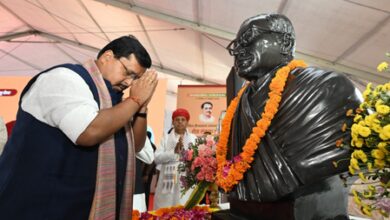 Nitin Nabin pays tribute to Deendayal Upadhyaya on 110th birth anniversary in Jaipur