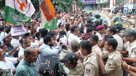 Odisha Congress gheraos CEO office, demands removal of Gyanesh Kumar Odisha Congress gheraos CEO office, demands removal of Gyanesh Kumar