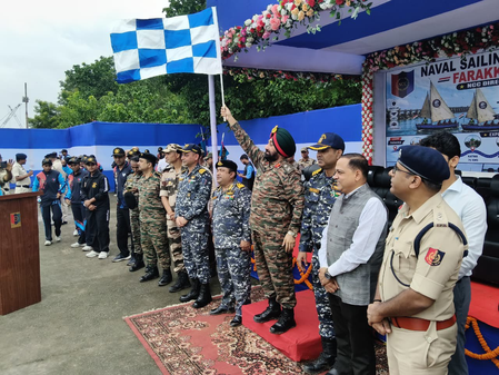 Bengal: NCC sailing expedition from Farakka to Kolkata flagged off Bengal: NCC sailing expedition from Farakka to Kolkata flagged off