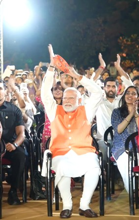PM Modi attends ‘Bhajan Clubbing’ programme in Delhi