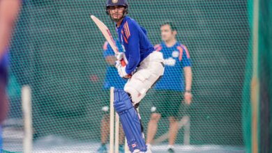 Gill suffers injury scare after being hit on elbow during net session ahead of first India-WI ODI