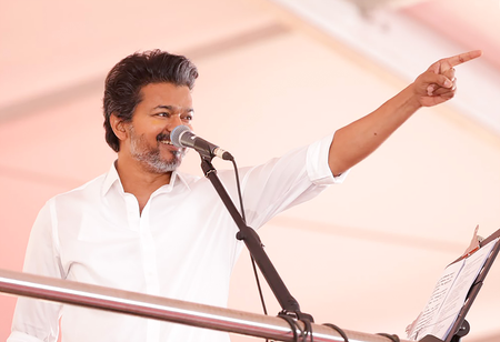 TN bypolls: CM Vijay to campaign for TVK candidate in Dharapuram today TN bypolls: CM Vijay to campaign for TVK candidate in Dharapuram today