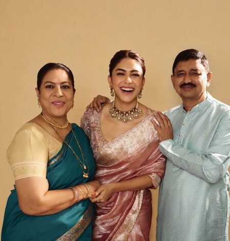 Mrunal Thakur shares family pic with parents, calls herself their ‘beloved daughter Mrunal Thakur shares family pic with parents, calls herself their ‘beloved daughter