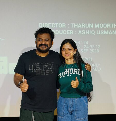 Prarthana Sandeep completes dubbing for Mohanlal’s ‘Athimanoharam’