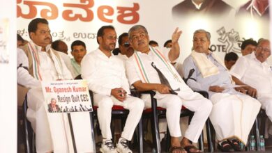 Karnataka Congress protests at Freedom Park, demands CEC’s resignation Karnataka Congress protests at Freedom Park, demands CEC’s resignation