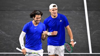 Laver Cup: Alcaraz saves 2 MPs as Team Europe lead 7-5 over Team World
