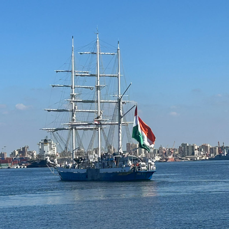 INS Sudarshini sets sail from Egypt’s Alexandria after port call