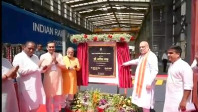 HM Shah unveils Rs 1,542-crore rail projects; inaugurates WAG-12 maintenance shed in Gujarat