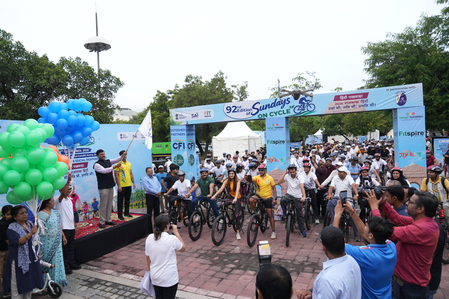 Hindi Pakhwada celebrated through 92nd Fit India Sundays on Cycle Hindi Pakhwada celebrated through 92nd Fit India Sundays on Cycle