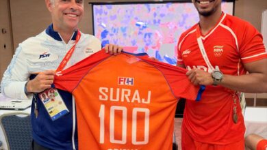 Asian Games: Hockey India congratulates Suraj Karkera on bagging 100 senior international caps Asian Games: Hockey India congratulates Suraj Karkera on bagging 100 senior international caps