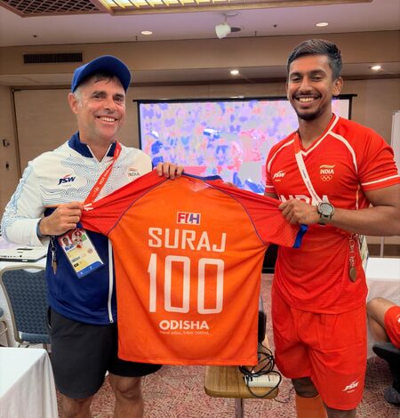 Asian Games: Hockey India congratulates Suraj Karkera on bagging 100 senior international caps