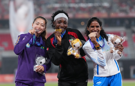 Asian Games: Record-breaking Vithya, gutsy Sreeshankar, Parul, Gulveer double make it India’s day (Round-up) Asian Games: Record-breaking Vithya, gutsy Sreeshankar, Parul, Gulveer double make it India’s day (Round-up)