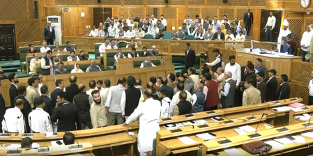 J&K Assembly: BJP MLAs stage walkout to protest statehood restoration resolution J&K Assembly: BJP MLAs stage walkout to protest statehood restoration resolution