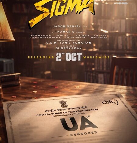 Vijay’s son Jason Sanjay’s ‘Sigma’ cleared for release with U/A certificate Vijay’s son Jason Sanjay’s ‘Sigma’ cleared for release with U/A certificate