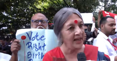 ‘Situation now worse than during British era’: CPI and CPI-M protest outside ECI office over SIR