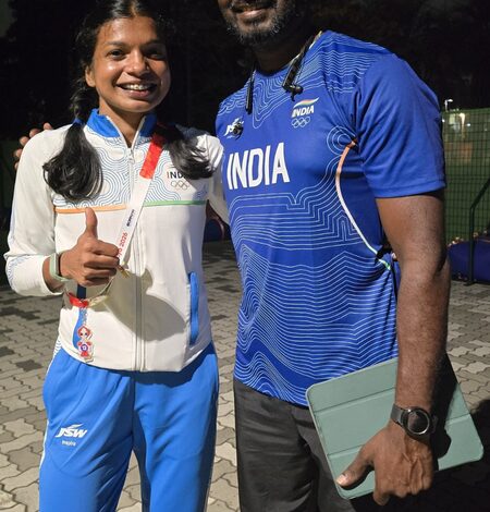 Asian Games: Baranica Elangovan’s coach Milber Bertrand Russell raises bar for bronze medallist Asian Games: Baranica Elangovan’s coach Milber Bertrand Russell raises bar for bronze medallist