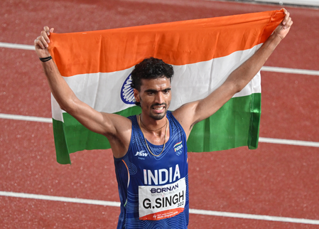 Asian Games: ‘Not satisfied, wanted national anthem to be played,’ says Gulveer after medal treble Asian Games: ‘Not satisfied, wanted national anthem to be played,’ says Gulveer after medal treble