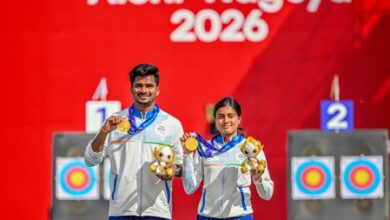 Asian Games: Prez Murmu hail Chikitha-Sahil for compound mixed team gold Asian Games: Prez Murmu hail Chikitha-Sahil for compound mixed team gold