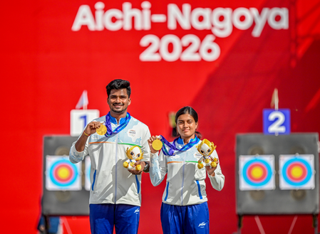 Asian Games: Prez Murmu hail Chikitha-Sahil for compound mixed team gold