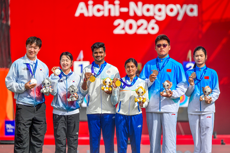 Asian Games: India sweep all three compound archery team golds in dominant display (Roundup) Asian Games: India sweep all three compound archery team golds in dominant display (Roundup)