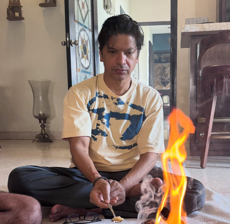 Shaan’s wife Radhika Mukherji performs a haavan for him every year