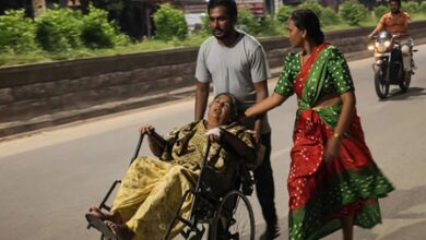 Upset over hospital negligence, Telangana man takes sick mother in wheelchair to MLA’s house Upset over hospital negligence, Telangana man takes sick mother in wheelchair to MLA’s house
