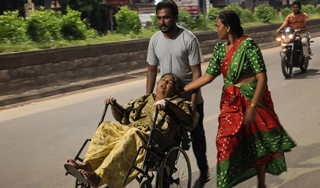 Upset over hospital negligence, Telangana man takes sick mother in wheelchair to MLA’s house Upset over hospital negligence, Telangana man takes sick mother in wheelchair to MLA’s house