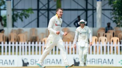 Todd Murphy helps Australia A hold upper hand as India trail by 236 runs Todd Murphy helps Australia A hold upper hand as India trail by 236 runs