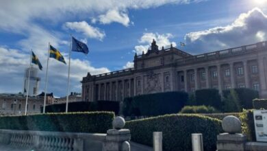 Center-left opposition bloc narrowly leads Swedish parliamentary election, preliminary results show