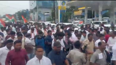 Congress Stages Flash Protest at Secunderabad Railway Station Over Denial of Trains for Delhi Rally Congress Stages Flash Protest at Secunderabad Railway Station Over Denial of Trains for Delhi Rally