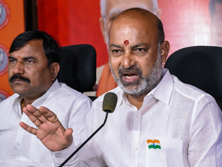 MoS Bandi Sanjay slams Rahul Gandhi for not praising Smit Machchhar MoS Bandi Sanjay slams Rahul Gandhi for not praising Smit Machchhar