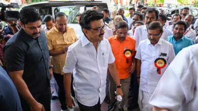 Stalin targets TVK after arrest of party district functionary in ₹270 cr drug seizure Stalin targets TVK after arrest of party district functionary in ₹270 cr drug seizure