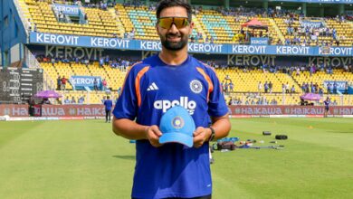 After ODI debut against WI, Auqib Nabi named in J&K’s Ranji Trophy preparatory camp After ODI debut against WI, Auqib Nabi named in J&K’s Ranji Trophy preparatory camp