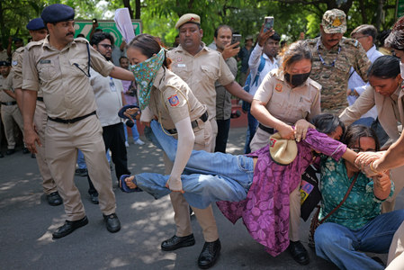 Left student unions, other organisations stage protest to demand CEC’s resignation