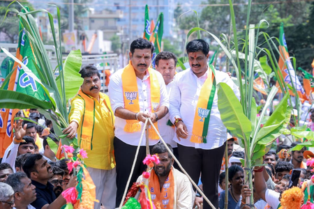 BJP holds Seva Sankalpa, Vijaya Sankalpa yatras in K’taka, targets Congress govt