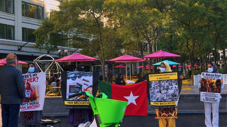 Baloch group holds protest in Seattle, raises alarm over growing human rights abuses in Pakistan