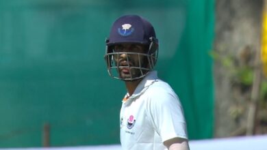Irani Cup: Nasir’s counterattacking fifty hands J&K a slender lead over Rest of India Irani Cup: Nasir’s counterattacking fifty hands J&K a slender lead over Rest of India