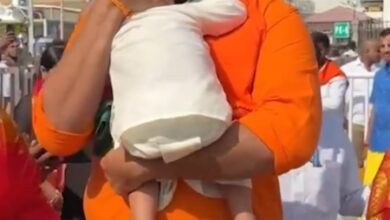 Varun Tej offers prayers at Tirumala Tirupati with family Varun Tej offers prayers at Tirumala Tirupati with family