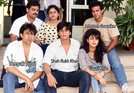 Deepak Tijori shares rare gem throwback with Shah Rukh Khan, Gauri Khan from Kabhi Haan Kabhi Naa sets Deepak Tijori shares rare gem throwback with Shah Rukh Khan, Gauri Khan from Kabhi Haan Kabhi Naa sets