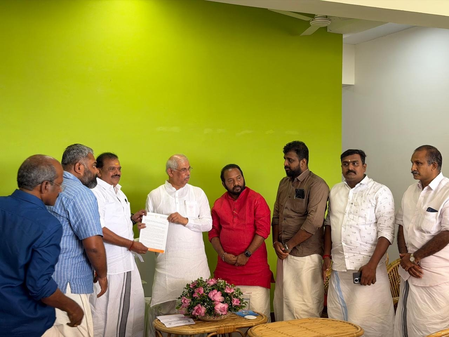 Kerala BJP seeks Governor’s intervention against Minister over protest against Union Minister Kerala BJP seeks Governor’s intervention against Minister over protest against Union Minister