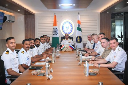 Russian Navy delegation visits Southern Naval Command, Indian Naval Academy Russian Navy delegation visits Southern Naval Command, Indian Naval Academy