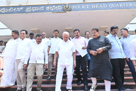 Form 7 row: Former Karnataka CM Yediyurappa warns of statewide protests over FIRs against BJP workers Form 7 row: Former Karnataka CM Yediyurappa warns of statewide protests over FIRs against BJP workers