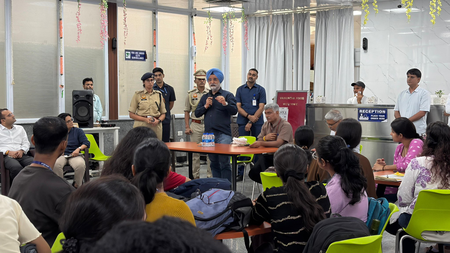 Delhi L-G TS Sandhu discusses women safety issues with AIIMS students Delhi L-G TS Sandhu discusses women safety issues with AIIMS students