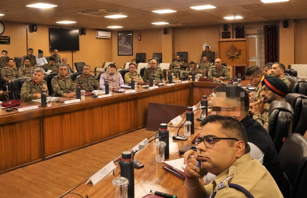 Northern Army Commander chairs comprehensive security review meeting in J&K’s Srinagar Northern Army Commander chairs comprehensive security review meeting in J&K’s Srinagar
