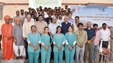 Great Indian Bustard rewilding to begin in Jaisalmer, Bhupender Yadav visits breeding facility Great Indian Bustard rewilding to begin in Jaisalmer, Bhupender Yadav visits breeding facility