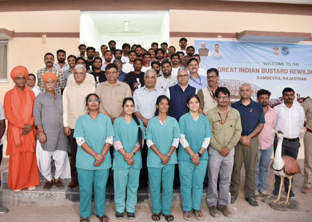 Great Indian Bustard rewilding to begin in Jaisalmer, Bhupender Yadav visits breeding facility