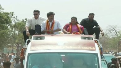 TN bypolls: CM Vijay holds roadshow in Dharapuram for TVK candidate TN bypolls: CM Vijay holds roadshow in Dharapuram for TVK candidate