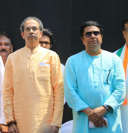 ‘Publicity stunt, display of double standards’: BJP, Shiv Sena on Thackeray brothers’ Garjana Morcha ‘Publicity stunt, display of double standards’: BJP, Shiv Sena on Thackeray brothers’ Garjana Morcha