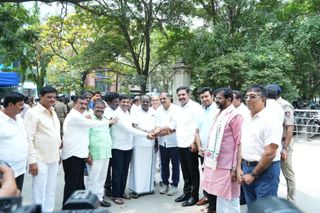 K’taka: NDA candidates file Council poll nominations; Kumaraswamy, Vijayendra confident of victory K’taka: NDA candidates file Council poll nominations; Kumaraswamy, Vijayendra confident of victory